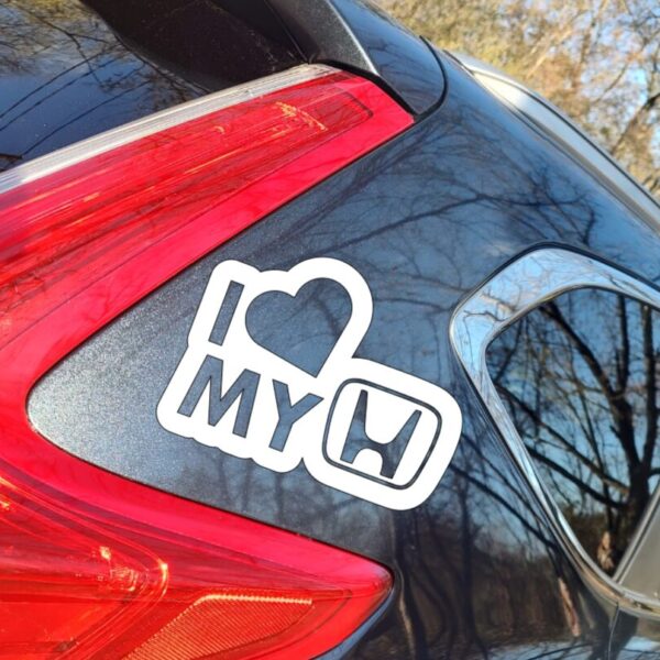 Sticker  I love my Honda