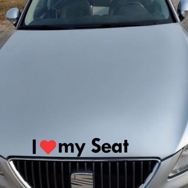 Sticker I love my Seat