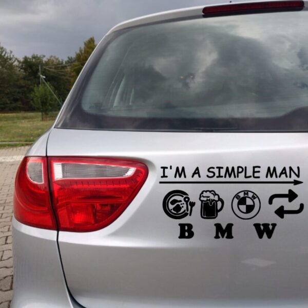 Sticker BMW – Simple man