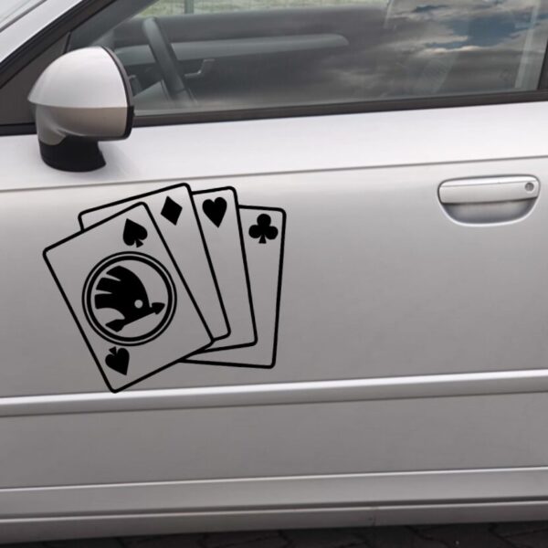 Sticker Skoda – Carti de joc