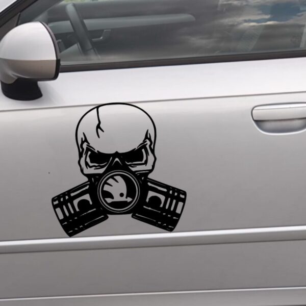 Sticker Skoda – Craniu