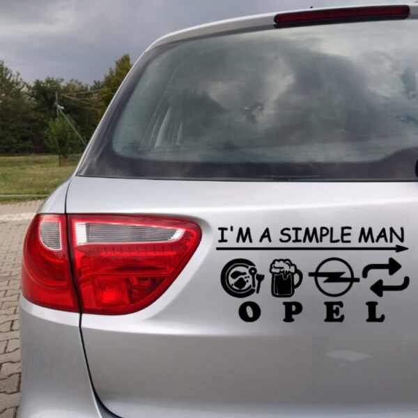 Sticker Opel – Simple man