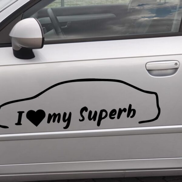 Sticker Skoda – Superb