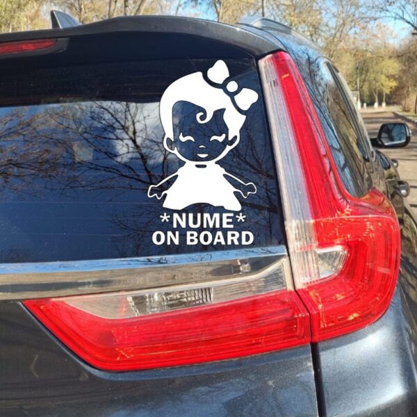Sticker *NUME* ON BOARD