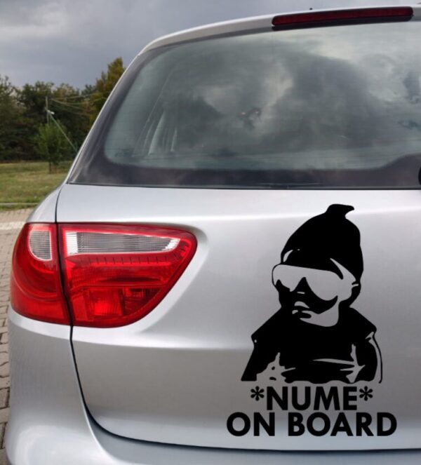 Sticker *NUME* ON BOARD
