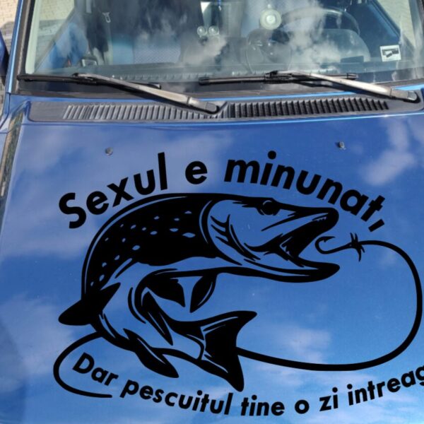 Sticker Pescuit – Tine o zi intreaga