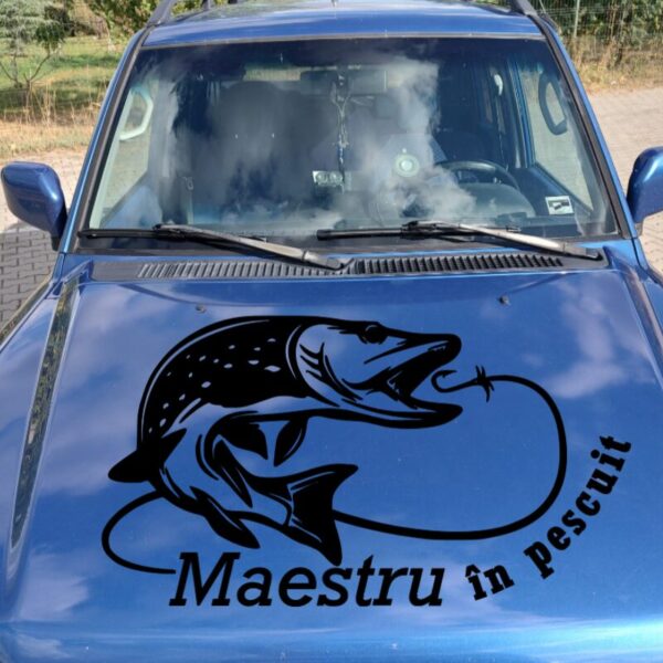 Sticker Maestru in pescuit